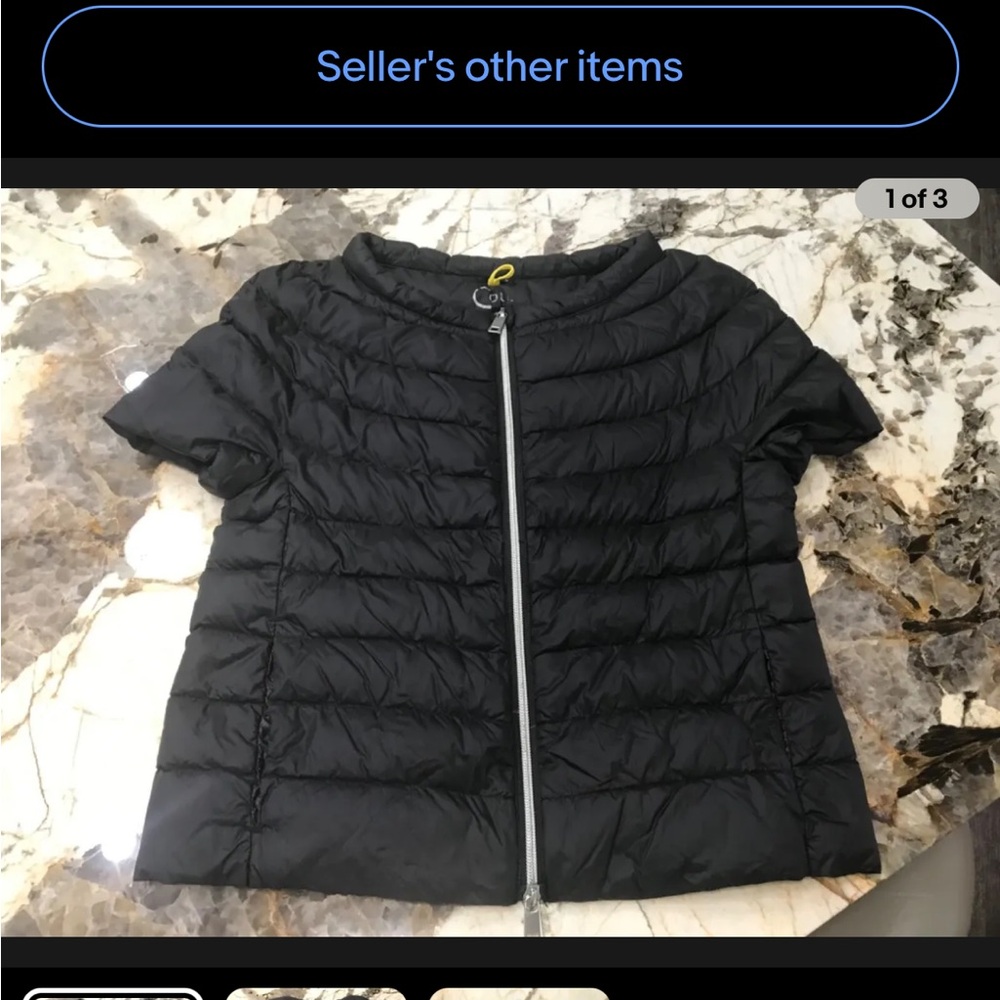 Cotes of London Black Cap Sleeve Puffer Jacket S